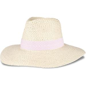 Levi’s Women’s Wide Brim Straw Hat with Woven Band(Pink)