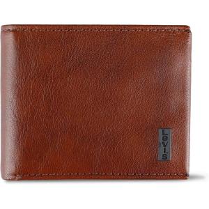 Levi’s mens Classic Bifold Passcase Wallet With Multiple Card Slots and Id Window Brown Western(Brown Traveler)