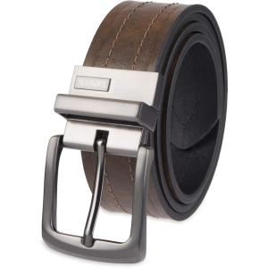 Levi’s mens Reversible Casual Jeans Belt(Brown/Black Jean Casual)