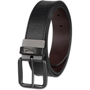 Levi’s mens Reversible Casual Jeans Belt(Jet Black/Brown)