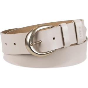 Womens Round Cut Edge Logo Loop Jean Belt(Wheat Double Loop)