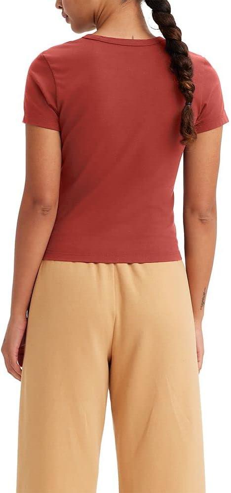 imageLevis Womens Perfect Graphic Tee ShirtNew Graphic Daisy Burnt Sienna Graphic