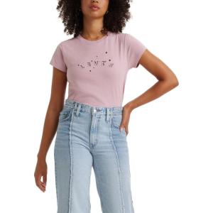 Levi’s Women’s Perfect Graphic Tee Shirt((New) Starry Night Keepsake Lilac)