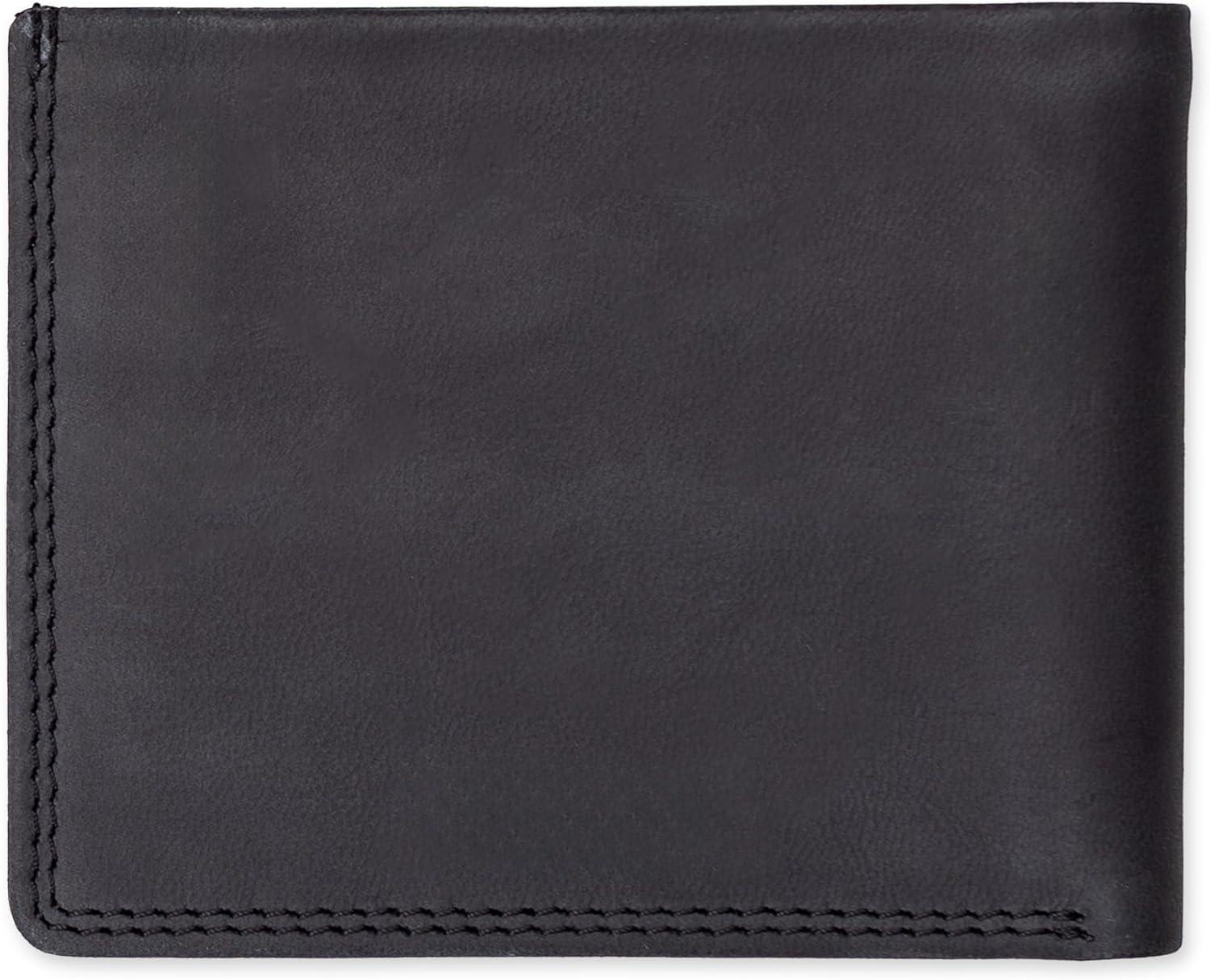 imageLevis mens Classic Bifold Passcase Wallet With Multiple Card Slots and Id Window Black OrnamentBlack Ornament
