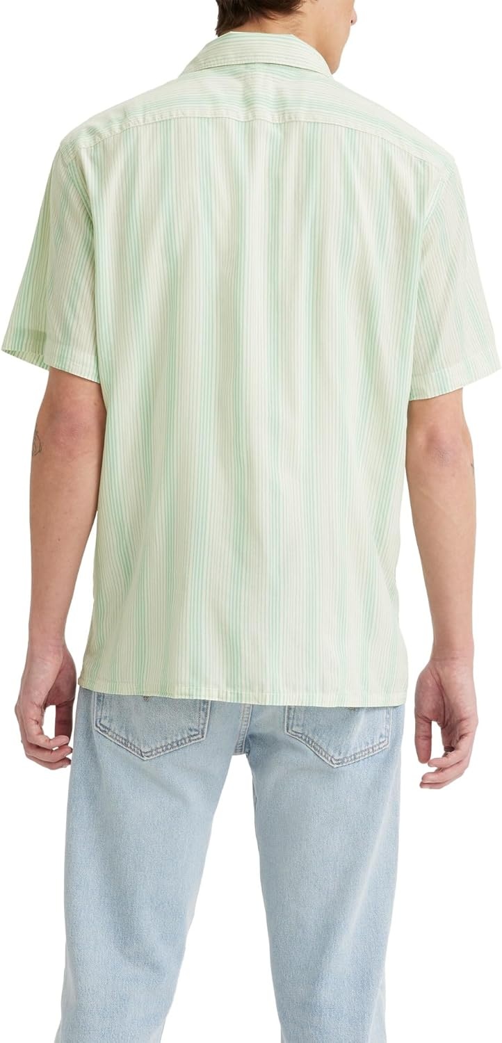 imageLevis Mens Short Sleeve Classic Camper ShirtGeorgie Wasabi