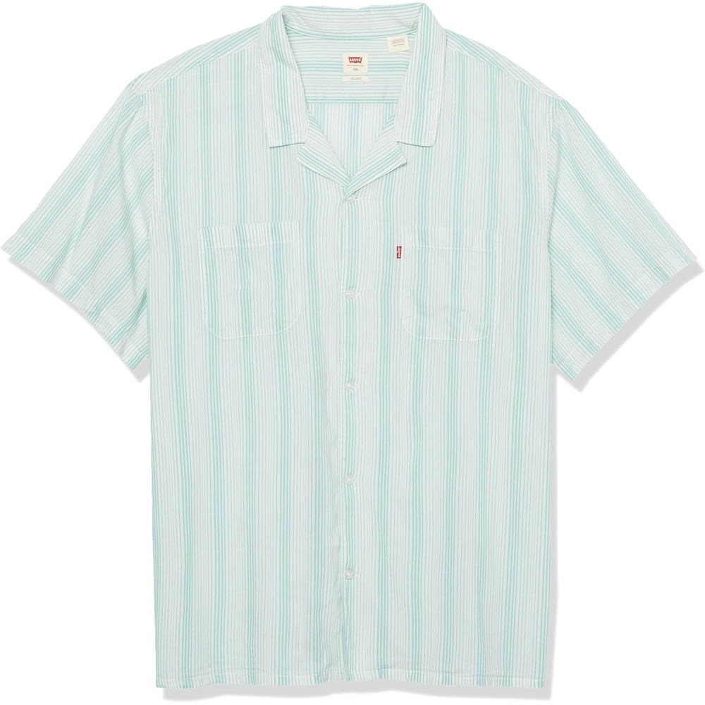 imageLevis Mens Short Sleeve Classic Camper ShirtGeorgie Wasabi